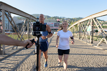 Image showing couple jogging