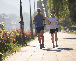 Image showing couple jogging