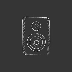 Image showing MP3 player. Drawn in chalk icon.