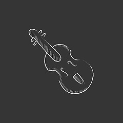 Image showing Cello. Drawn in chalk icon.