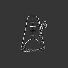 Image showing Metronome. Drawn in chalk icon.