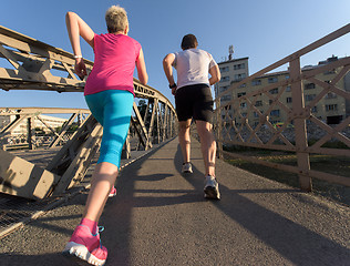 Image showing couple jogging