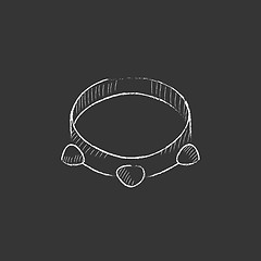 Image showing Tambourine. Drawn in chalk icon.