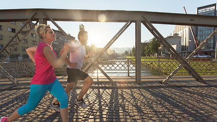 Image showing couple jogging