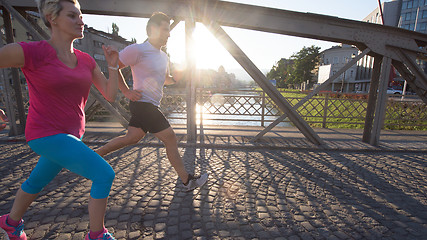 Image showing couple jogging