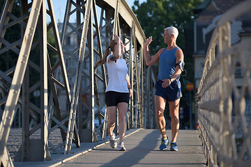 Image showing congratulate and happy to finish morning workout