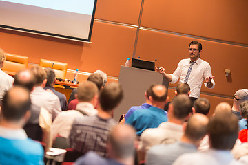 Image showing Speaker at Business Conference and Presentation.