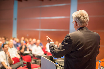 Image showing Speaker at Business Conference and Presentation.