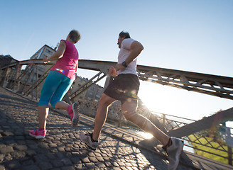 Image showing couple jogging