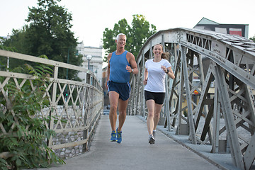 Image showing couple jogging