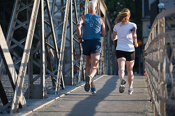 Image showing couple jogging