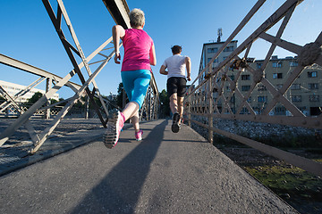 Image showing couple jogging