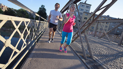 Image showing couple jogging