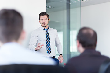 Image showing Business team office meeting.