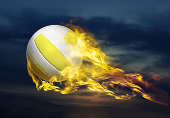 Image showing flying fiery ball