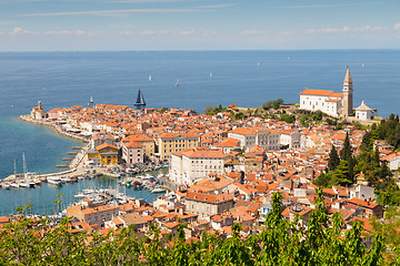 Image showing Picturesque old town Piran, Slovenia.