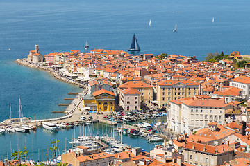 Image showing Picturesque old town Piran, Slovenia.