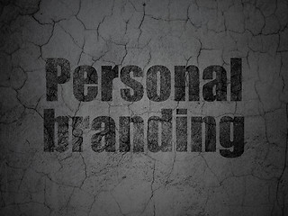 Image showing Marketing concept: Personal Branding on grunge wall background