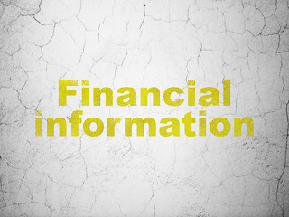 Image showing Business concept: Financial Information on wall background