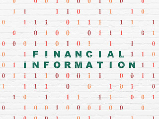 Image showing Business concept: Financial Information on wall background