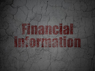 Image showing Finance concept: Financial Information on grunge wall background