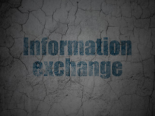 Image showing Data concept: Information Exchange on grunge wall background