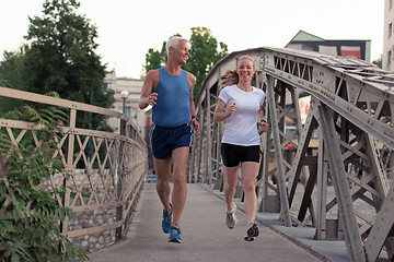 Image showing couple jogging