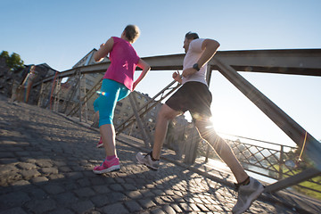 Image showing couple jogging