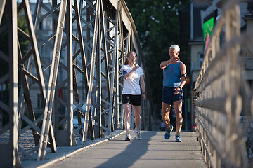 Image showing couple congratulate and happy to finish