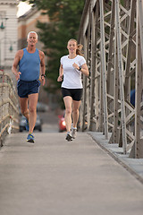 Image showing couple jogging