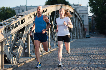 Image showing couple jogging