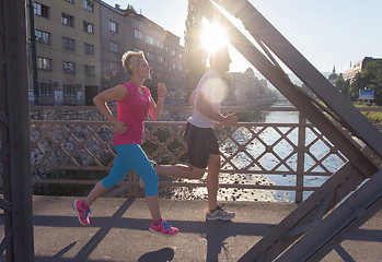 Image showing couple jogging