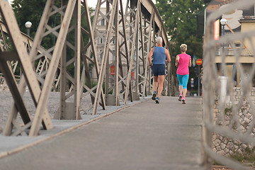 Image showing couple jogging