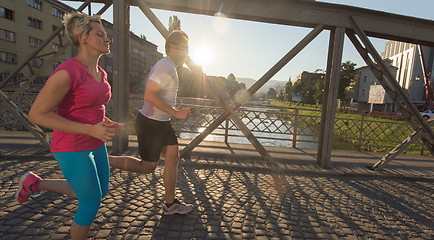 Image showing couple jogging