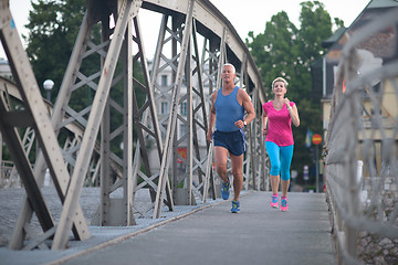 Image showing couple jogging