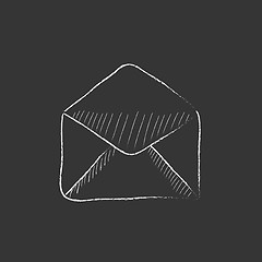 Image showing Envelope. Drawn in chalk icon.