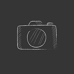 Image showing Camera. Drawn in chalk icon.