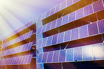 Image showing solar panel and renewable energy