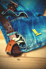 Image showing revolver in the pocket