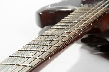 Image showing Electric guitar detail shots