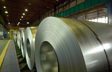 Image showing galvanized steel coil 