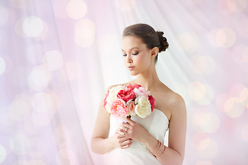 Image showing beautiful asian woman with flower and jewelry