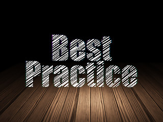 Image showing Learning concept: Best Practice in grunge dark room