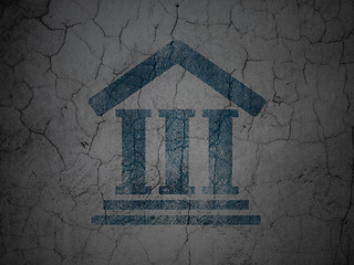 Image showing Law concept: Courthouse on grunge wall background