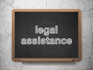 Image showing Law concept: Legal Assistance on chalkboard background