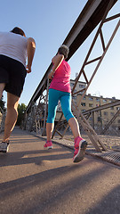 Image showing couple jogging