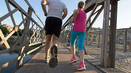 Image showing couple jogging