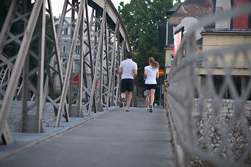 Image showing couple jogging