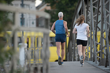 Image showing couple jogging