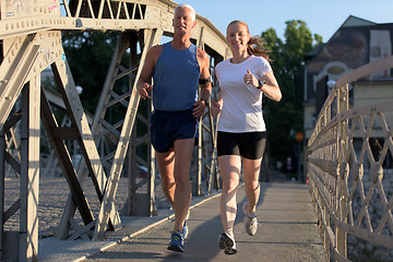 Image showing couple jogging